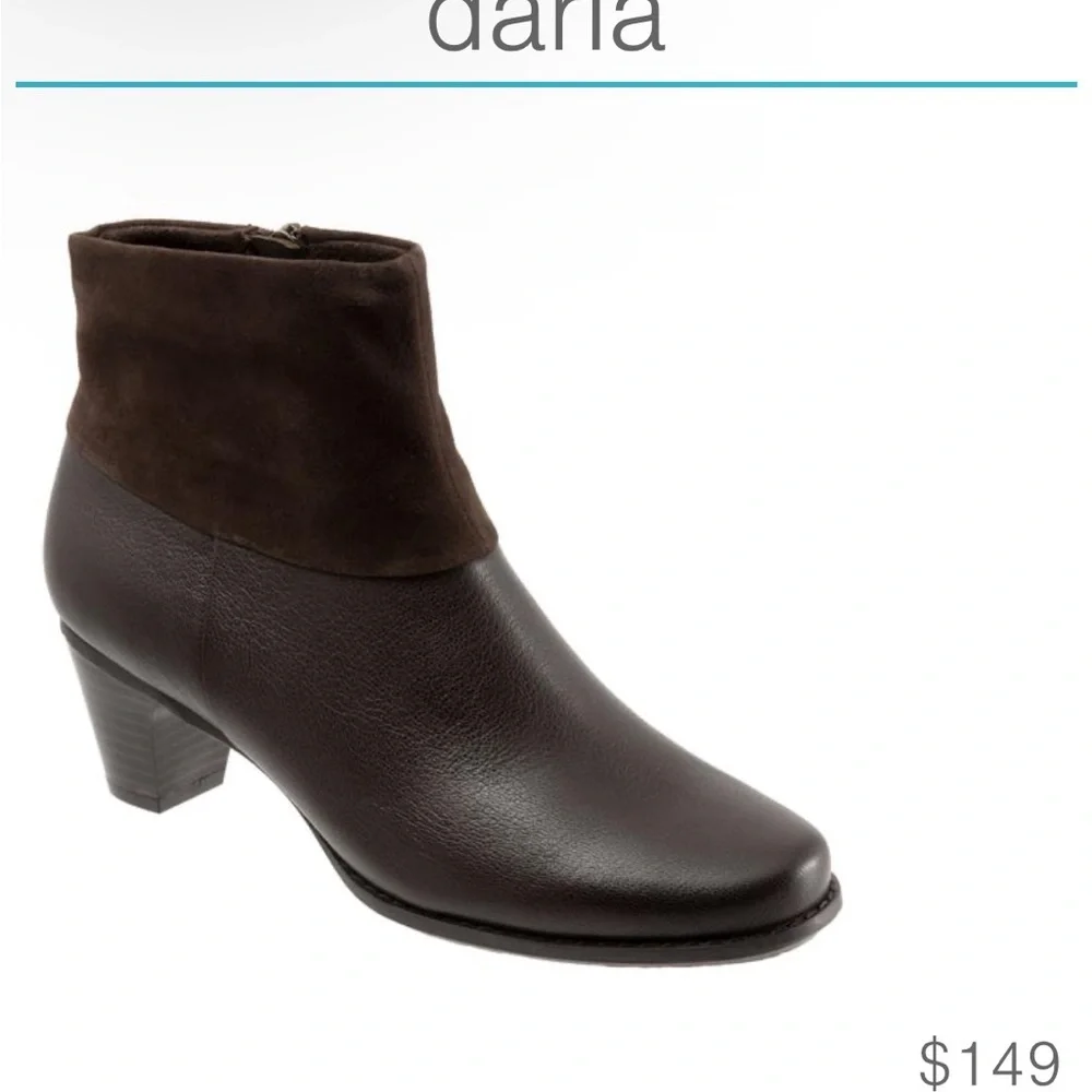 Soft Walk Dark Brown Leather Upper and Sock Versatile Closet Staple Womens 9W